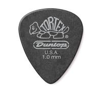 Jim Dunlop 488P1.0 Tortex Standard Player Pack - Pitch Black (Pack of 12)