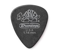 Jim Dunlop 488P1.14 Tortex Standard Player Pack - Pitch Black(Pack of 12)