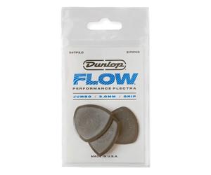 Jim Dunlop 547P3.00 Flow Jumbo Grip Picks, 3 mm, Set of 3 Pieces