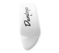 Dunlop White Plastic Thumbpicks Large Pack of 4