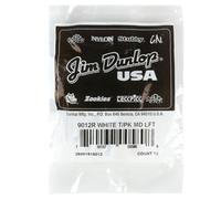 JIM DUNLOP 9012R White Plastic Thumbpicks Left Handed Medium 12/Bag