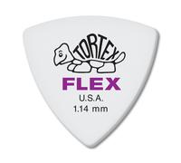 Jim Dunlop Dunlop Tortex Flex Triangle 1.14mm Purple Guitar Pick-6 Pack 456P1.14