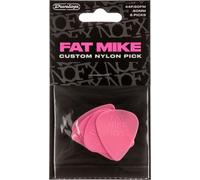 Jim Dunlop Fat Mike Custom Nylon 0.60 mm Pick 6 Pack (ADU 44P060FM), natural