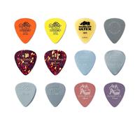 Jim Dunlop Guitar/Bass Picks / Plectrums Variety Pack (Light/Medium, Pack of 12)