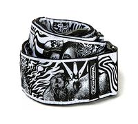 Jim Dunlop ILD04 Dunlop Strap - ILOVEDUST Skulls Strap, Black/White,5cm