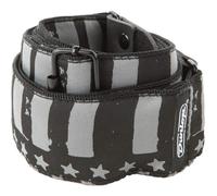 Jim Dunlop Jacquard Stars and Stripes Guitar Strap (D6713) Black Gra