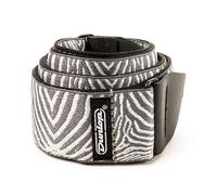 Jim Dunlop Jacquard Zebra Cadabra Strap Guitar, Grey and White, One Size