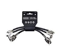 Jim Dunlop MXR Right Angled Instrument Guitar Patch Cable 3 Pack - 6 Inch - 3PDCP06
