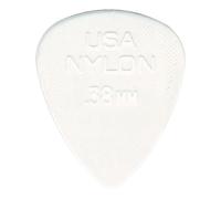 Dunlop 0.38mm Nylon Standard Pick White Players Pack of 12