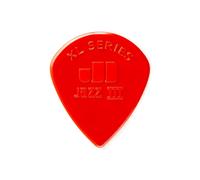Jim Dunlop Nylon Jazz III XL 1.38 mm Picks (Red, Pack of 6)