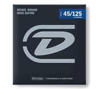 Jim Dunlop Performance+ Nickel 45-125 5-String Bass Guitar Strings, Long Scale