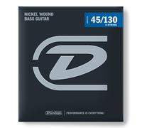 Jim Dunlop Performance+ Nickel 45-130 5-String Bass Guitar Strings, Long Scale
