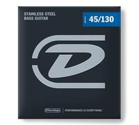 Jim Dunlop Performance+ Stainless 45-130 5-String Bass Strings, Long Scale
