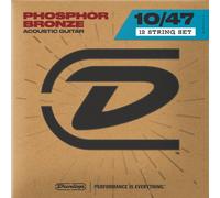 Dunlop DAP1047J Phosphor Light Acoustic Guitar Strings (Pack of 12)