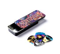 Jim Dunlop SANPT01M Carlos Santana Pick Tin Assorted Medium 6 Picks