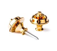 Jim Dunlop Straplok Dual Design Strap Locks Set of 2 (Gold)