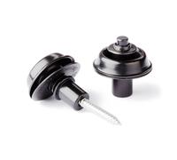 Jim Dunlop Straplok Flush Mount Strap Locks Set of 2 (Black)