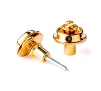 Jim Dunlop Straplok Flush Mount Strap Locks Set of 2 (Gold)