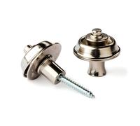 Jim Dunlop Straplok Flush Mount Strap Locks Set of 2 (Nickel)