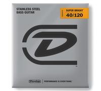 Jim Dunlop Super Bright Steel 40-120 5-String Bass Strings, Long Scale