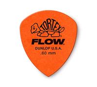 Jim Dunlop Tortex Flow Standard .60mm Guitar Picks (558R.60), Orange