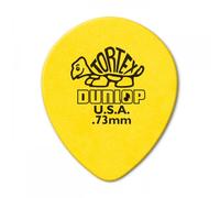 Jim Dunlop Tortex Teardrop 0.73mm Guitar Plectrums, 72-Pack