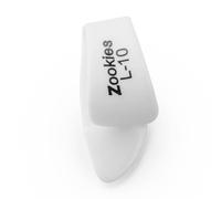 Jim Dunlop Z9003L10 Zookies Thumbpicks White Large 10 12/Bag