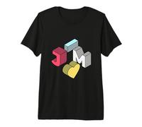 Jim First Given Name Retro Isometric Block Letters Premium T-Shirt