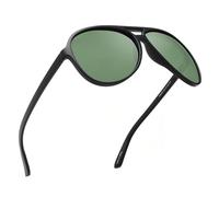 Jim Halo Polarised Sunglasses Retro Oversize UV400 Protection Classic Sun Glasses Men, Suitable for Sports, Driving, Cycling