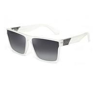 Jim Halo Polarized Retro Square Sunglasses for Men Women, Flat Top Block Driving Glasses