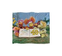 Jim Henson - Fraggle Rock Fraggle 40Th Book Silky Touch Super Soft Throw Blanket 152 X 127 cm in White Jim Henson White 152 X 127 cm