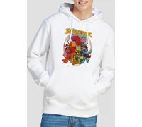 Jim Henson Fraggle Rock Group Hug Hoodie, White | Size: Medium Jim Henson White M