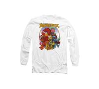 Jim Henson Fraggle Rock Group Hug Long Sleeve T-Shirt, White | Size: Medium Jim Henson White M