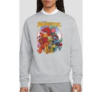 Jim Henson Fraggle Rock Group Hug Sweatshirt, Athletic Heather in Grey | Size: Large Jim Henson Grey L