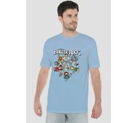 Jim Henson Fraggle Rock Spinning Gang T-Shirt, Light Blue | Size: XL Jim Henson Light Blue XL