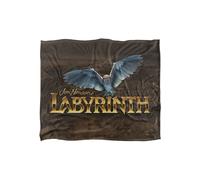 Jim Henson Labyrinth Owl Logo Maze Silky Touch Super Soft Throw Blanket 152 X 127 cm in White Jim Henson White 152 X 127 cm