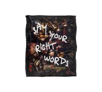 Jim Henson Labyrinth Say Your Right Words Silky Touch Super Soft Throw Blanket 152 X 127 cm in White Jim Henson White 152 X 127 cm