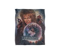 Jim Henson Labyrinth Trapped In The Glass Silky Touch Super Soft Throw Blanket 152 X 127 cm in White Jim Henson White 152 X 127 cm