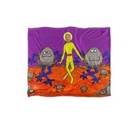 Jim Henson Signature Collection Spaceman Dancing Silky Touch Super Soft Throw Blanket 152 X 127 cm in White Jim Henson White 152 X 127 cm