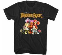 Jim Henson's Fraggle Rock Men's T Shirt Puppet Characters. Black XXL