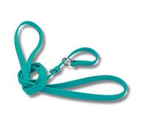 Jim Hodges Dog Training Gummy K9 Biothane Slip Leash for Training, Grooming, Veterinarians and Kennels - Waterproof, Odor-Free, Rust-Proof Stainless Steel Hardware - Lead Made in USA (Teal) (5/8)
