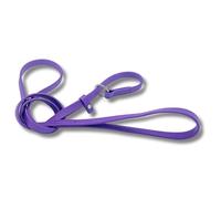 Jim Hodges Dog Training Gummy K9 Biothane Slip Leash for Training, Grooming, Veterinarians and Kennels - Waterproof, Odor-Free, Rust-Proof Stainless Steel Hardware - Lead Made in USA (Purple) (3/8)