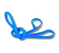 Jim Hodges Dog Training Gummy K9 Biothane Slip Leash for Training, Grooming, Veterinarians, Kennels - Waterproof, Rust Proof, Easy Wash, No Odor, SS Hardware - Lead Made in USA (Light Blue) (5/8)