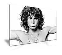Jim Morrison Icon Music Canvas Wall Art Picture Print - Gift For Modern Family Home Office Hotel Decoration (M: 61cm X 41cm)