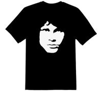 Jim Morrison Men T-Shirt The Doors Size XL Black