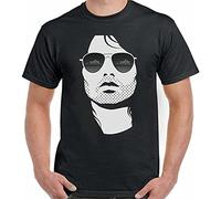 Jim Morrison T-Shirt The Doors Mens Cool Band Guitar Festival Tee Top Black L