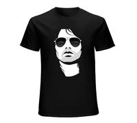Jim Morrison T-Shirt The Doors Mens Cool Band Guitar Festival Tee Top Size L Black