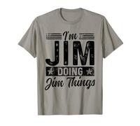Jim Name Funny Vintage I'm Jim Doing Jim Things T-Shirt