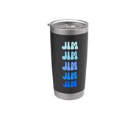 Jim Name Minimalist Design Stainless Steel Insulated Tumbler