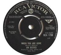JIM REEVES - JIM REEVES - WHEN YOU'RE GONE 7in [35993]